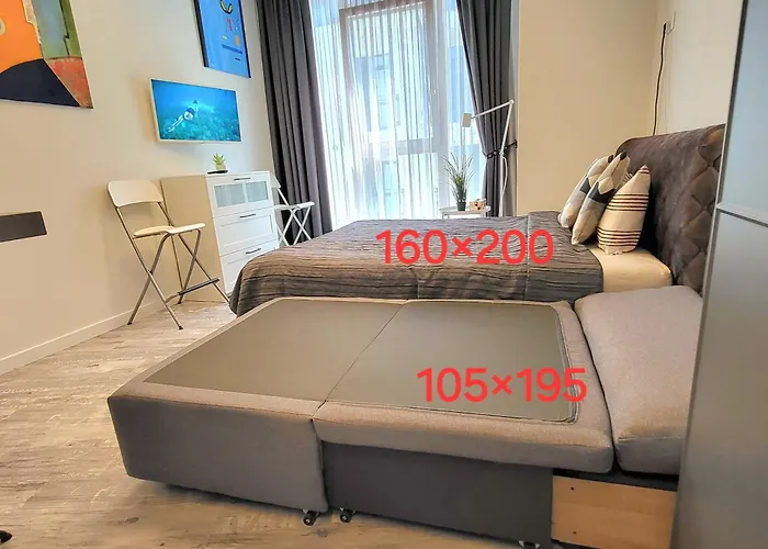 Apartament Happy Laime Studio, Self Check-in-24-7, A-c, Parking-in-the-underground-garage